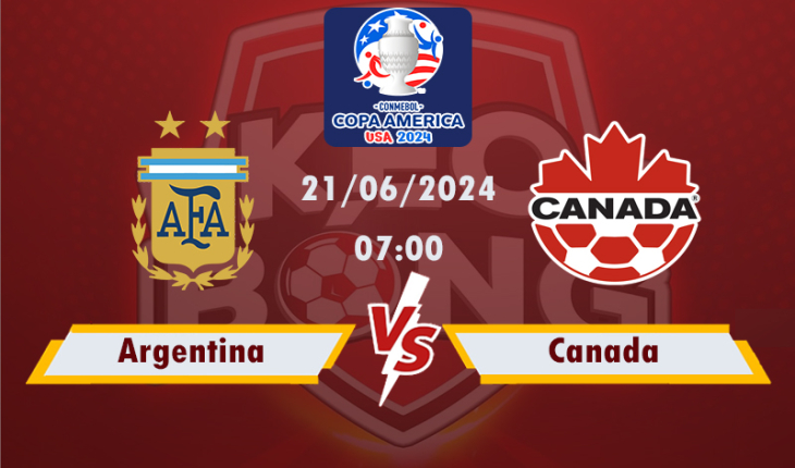 Nhận định, soi kèo Argentina vs Canada, 07h00 ngày 21/6/2024