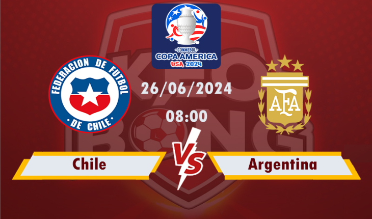 Nhận định, soi kèo Chile vs Argentina, 08h00 ngày 26/6/2024