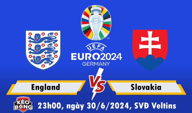 Nhận định, soi kèo Anh vs Slovakia, 23h00 ngày 30/6/2024